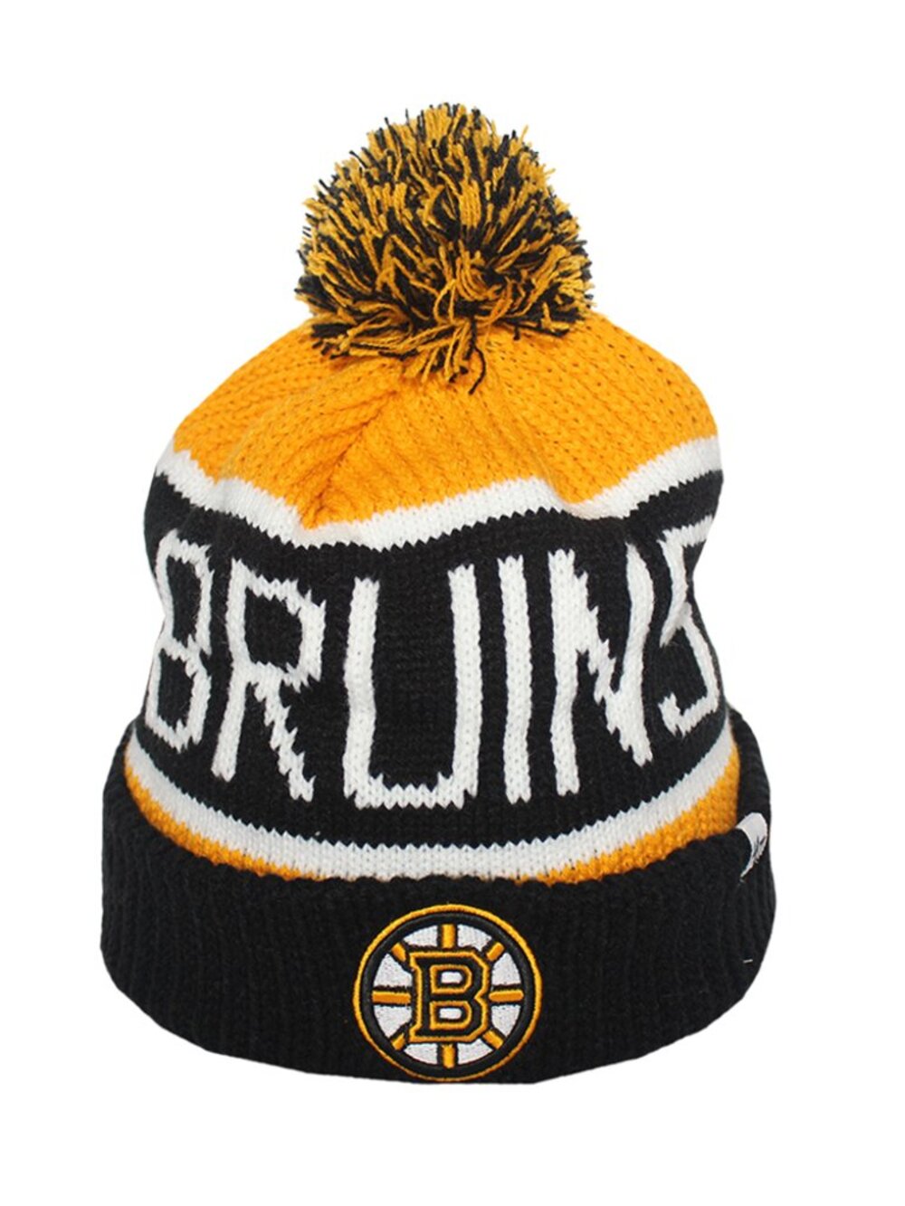47 Brand Men’s Boston Bruins Cuff Knit Hat O/S Yellow/Black